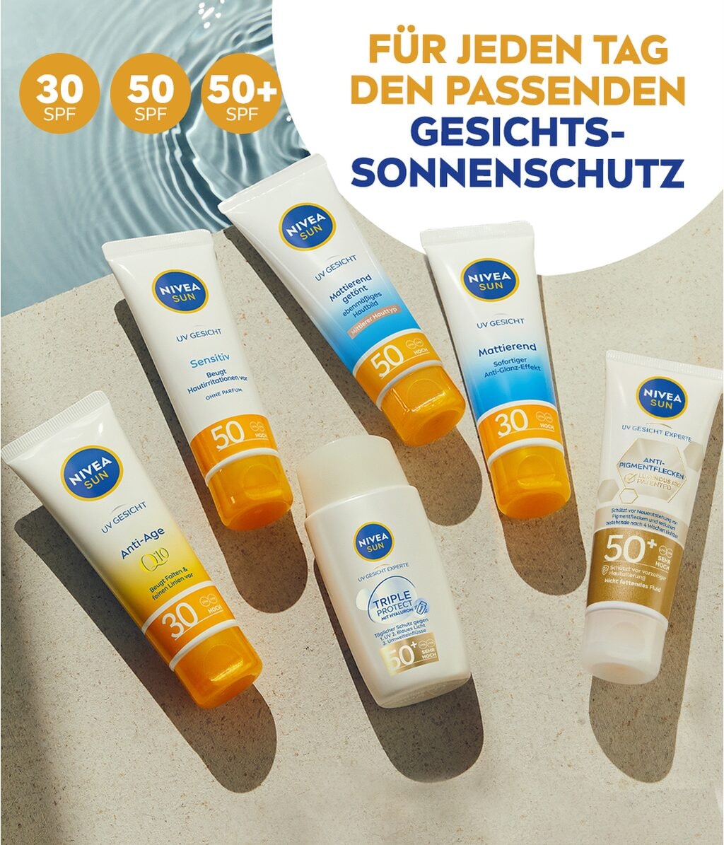 Zdjęcie produktu 5 z 6, NIVEA SUN UV Gesicht Krem do opalania