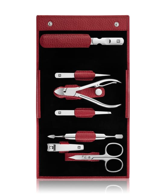 Zdjęcie produktu 1 z 4, Zwilling Zestaw do manicure klasycznego 7 szt. w kolorze czerwonym Zestaw do manicure