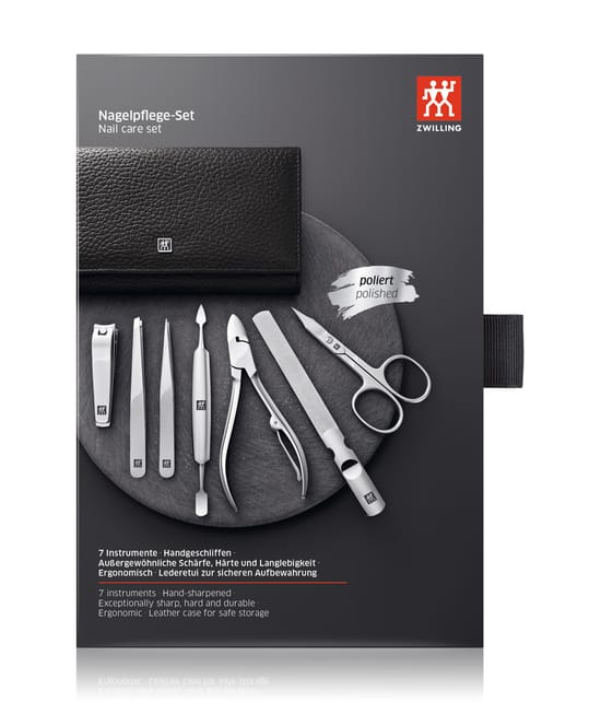 Zdjęcie produktu 2 z 4, Zwilling Zestaw do manicure klasycznego 7 szt. w kolorze czarnym Zestaw do manicure
