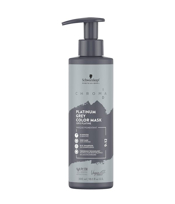 Zdjęcie produktu 1 z 6, Schwarzkopf Professional Chroma ID Platinum Grey Maska koloryzująca