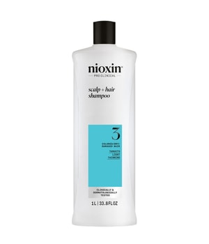 Nioxin System 3 Scalp + Hair Shampoo szampon oczyszczający do włosów przerzedzonych, farbowanych 1000 ml można nabyć na stronie Flaconi.pl
