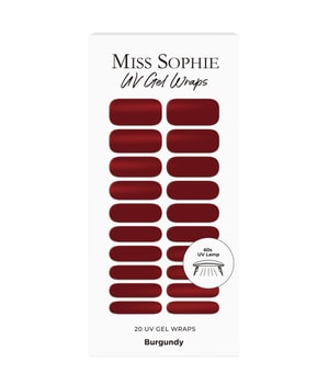 Miss Sophie UV Gel Wraps Burgundy Folia do paznokci 20 szt. Burgundy