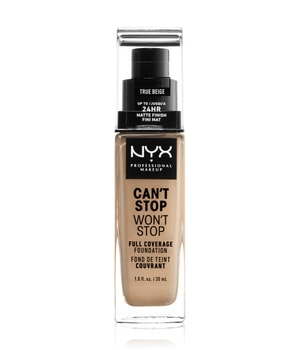 NYX Professional Makeup Can't Stop Won't Stop 24-Hour Foundation Podkład w płynie 30 ml Nr. 08 - True Beige można nabyć na stronie Flaconi.pl