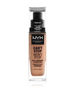 NYX Professional Makeup Can't Stop Won't Stop 24-Hour Foundation Podkład w płynie 30 ml Nr. 10.5 - Medium Buff można nabyć na stronie Flaconi.pl