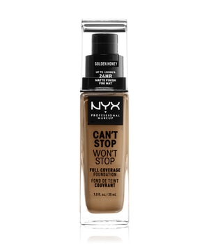 NYX Professional Makeup Can't Stop Won't Stop 24-Hour Foundation Podkład w płynie 30 ml Nr. 14 - Golden Honey można nabyć na stronie Flaconi.pl