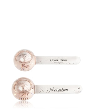 REVOLUTION SKINCARE Ice Globes Pink Glitter Przyrząd do masażu 2 szt.