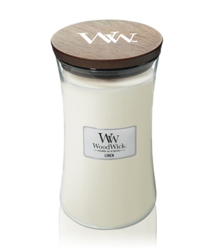 Woodwick Linen świeczka zapachowa z drewnianym knotem 609.5 g można nabyć na stronie Flaconi.pl